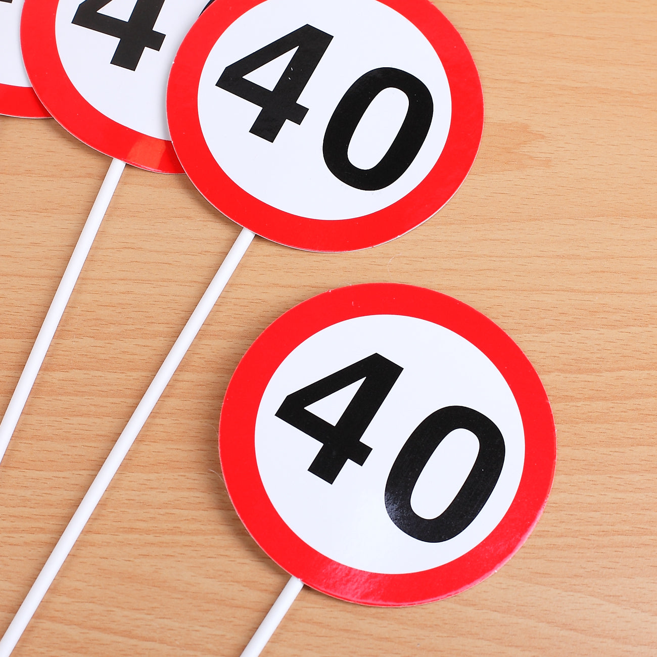 Dekoschild zum 40. Geburtstag Verkehrszeichen