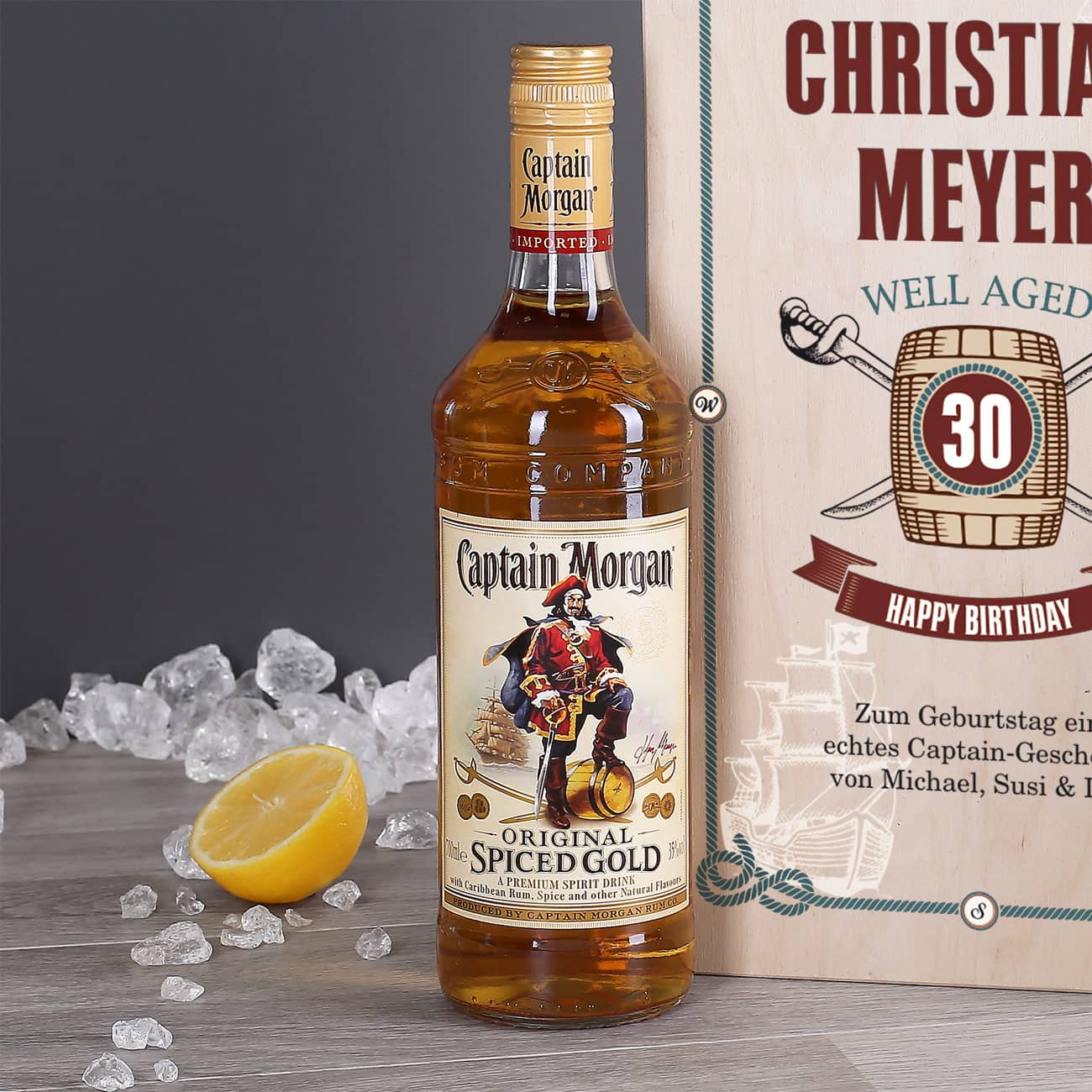 Captain Morgan Geburtstags Geschenk Set