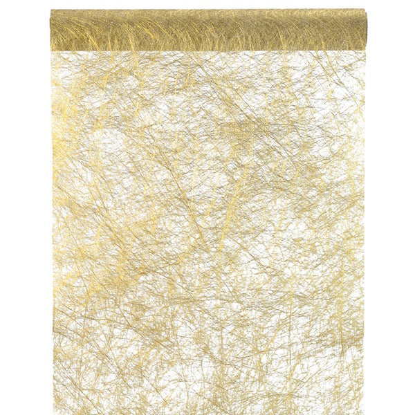 Deko Tischläufer aus Vlies in Gold / Metallic - 500 cm x 30 cm