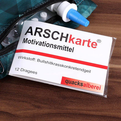 Kaugummi Motivationsmittel, Arschkarte