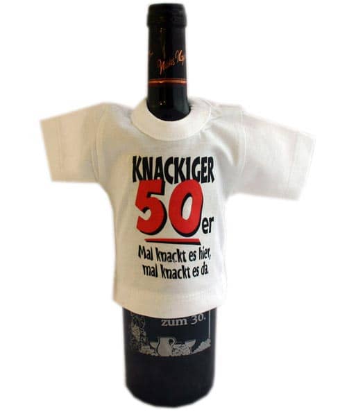 Mini- Shirt für Flaschen *Knackiger 50er* 