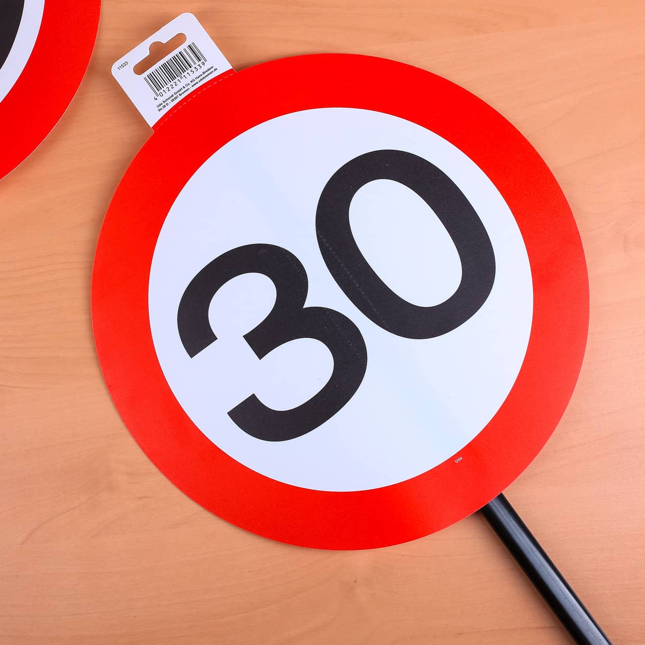 Schild speziell zum 30. Geburtstag