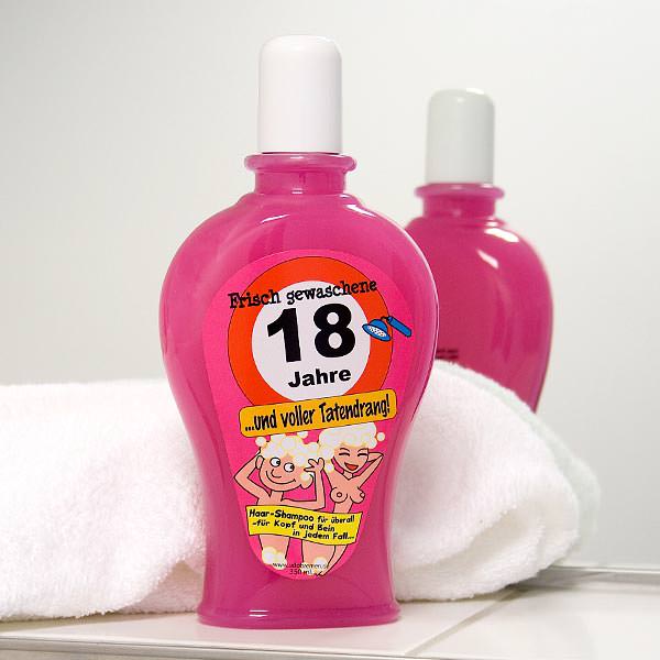 Shampoo zum 18. Geburtstag