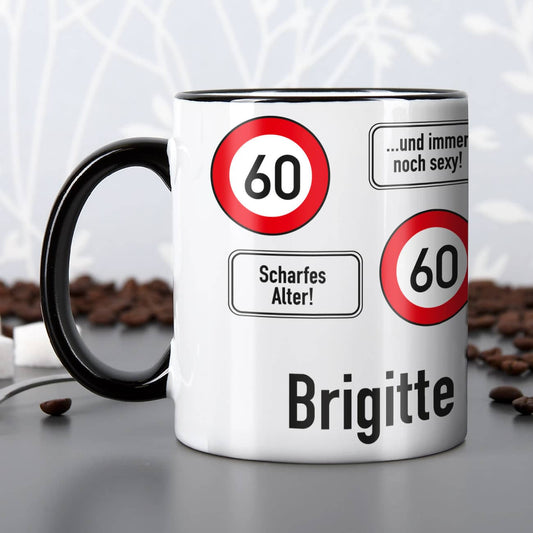 Tasse zum 60. Geburtstag mit Namen