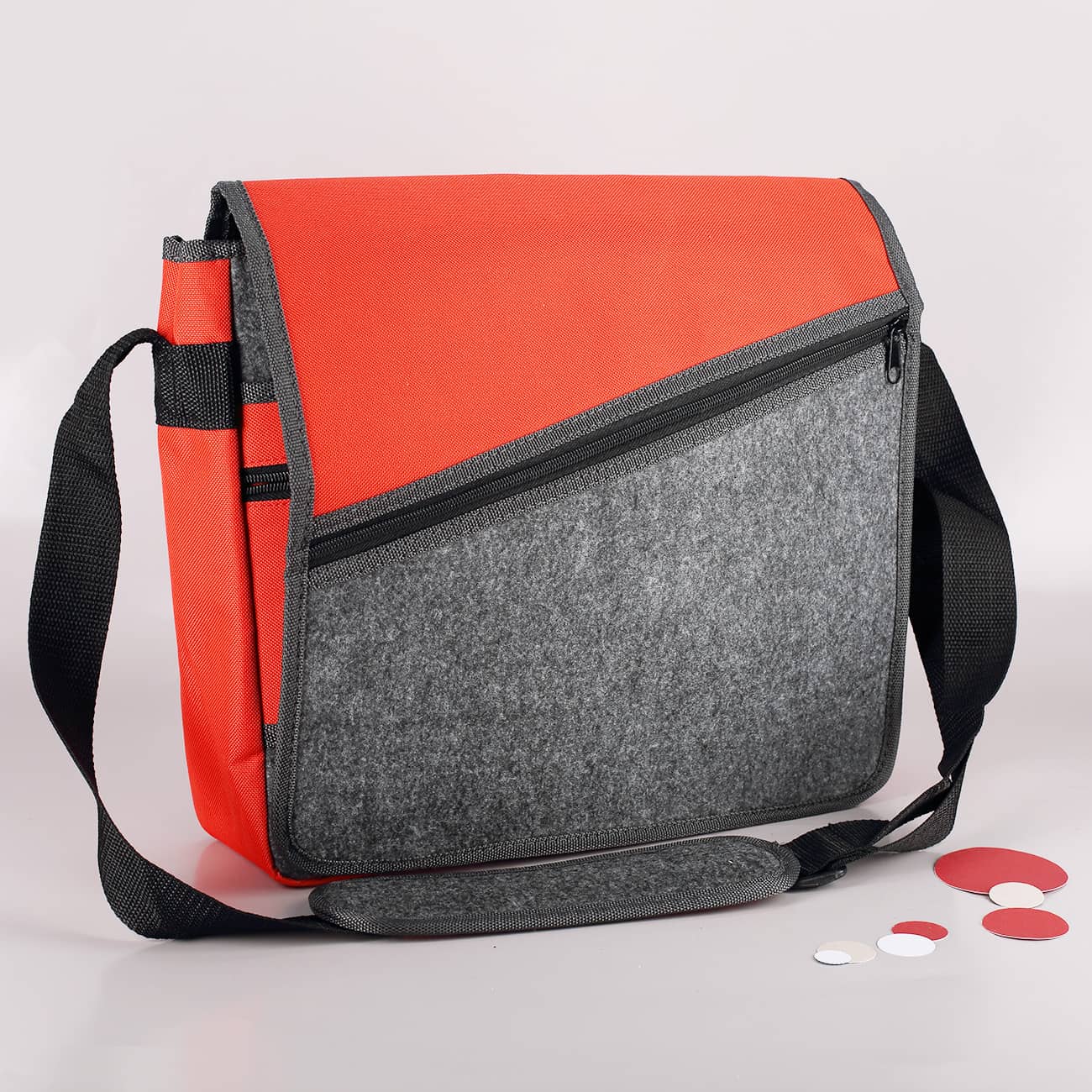 Laptoptasche rot mit Filz