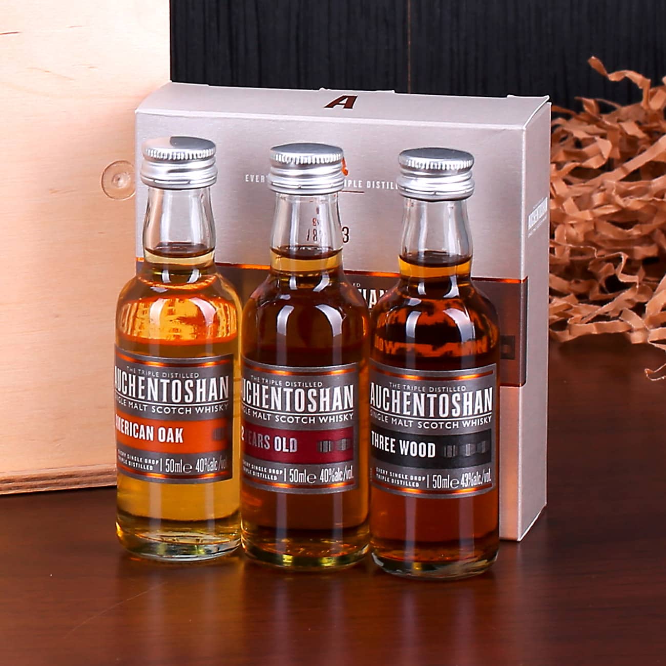 3 verschiedene Flaschen Auchentoshan Single Malt Whisky