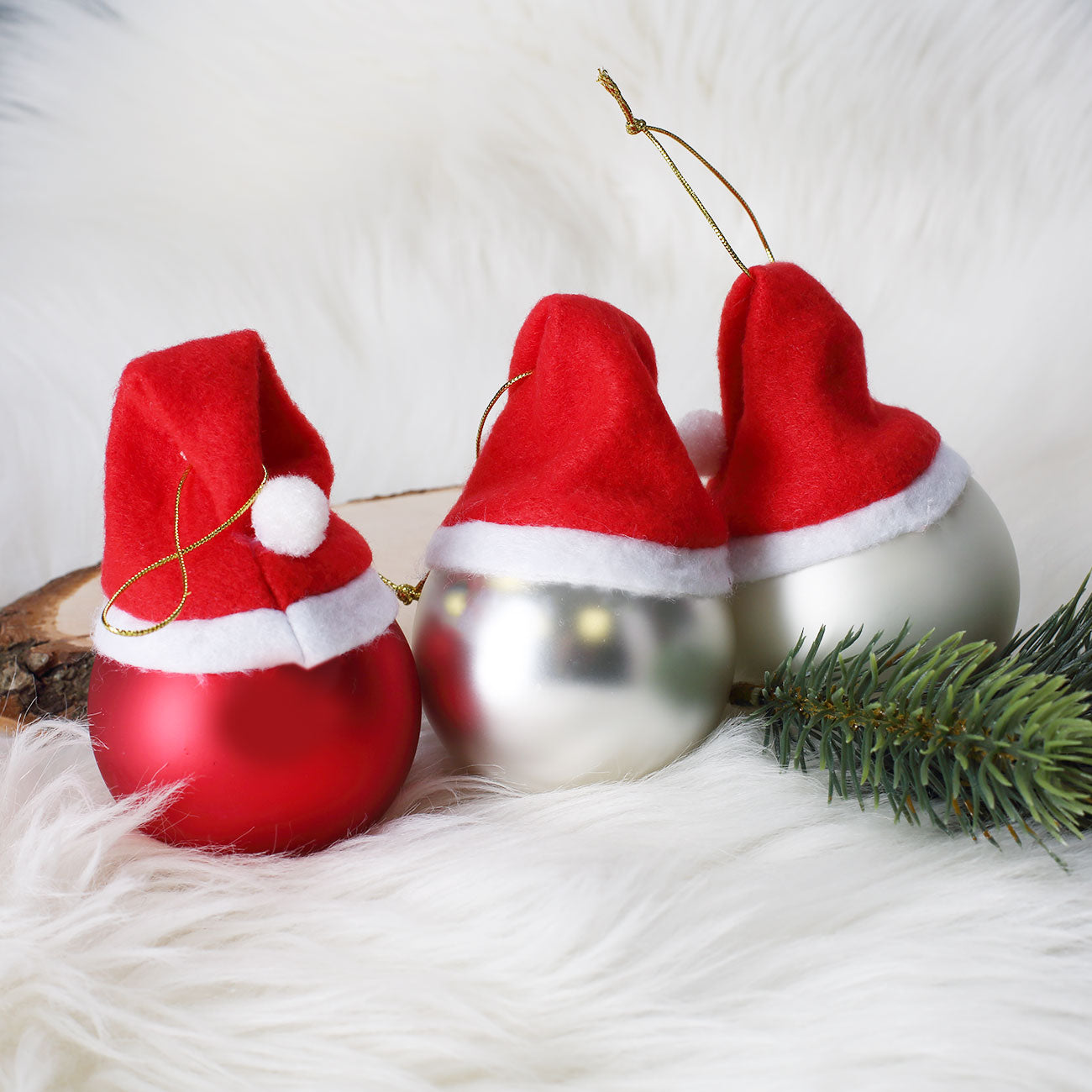 Lustige Weihnachtsdeko für den Tannenbaum oder eine Girlande