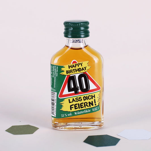 0,02 Liter Kräuterlikör - Achtung 40