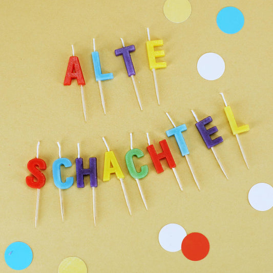 Geburtstagskerzen Alte Schachtel