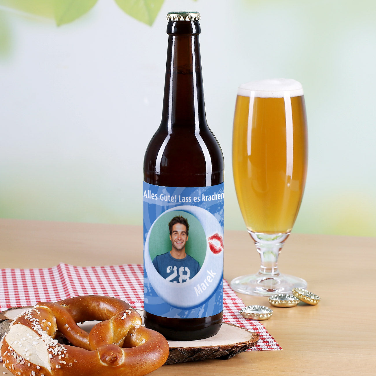 Bieraufkleber mit Ihrem Wunschfoto