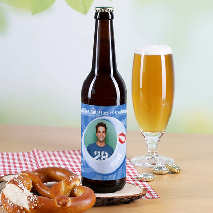 Bieraufkleber mit Ihrem Wunschfoto