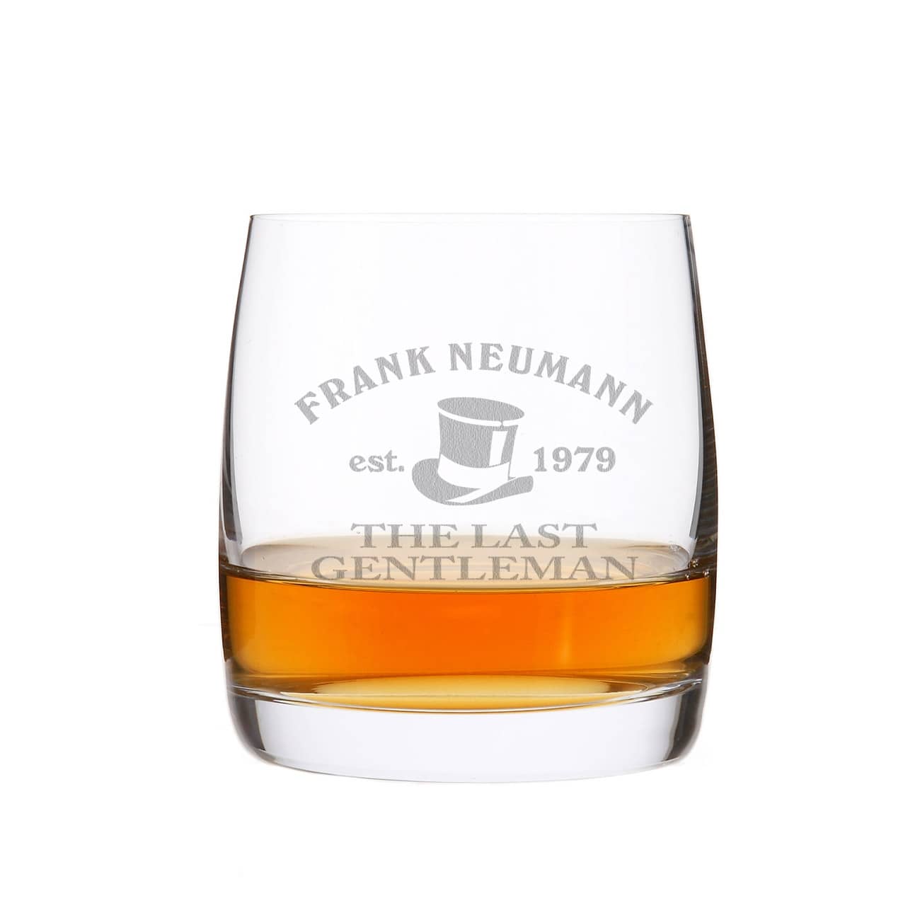 Whiskyglas mit Gravur Motiv The last Gentleman