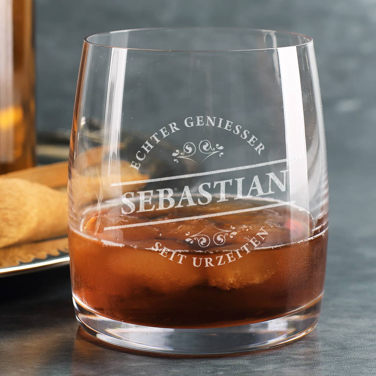 Echter Geniesser - Whiskyglas mit Gravur