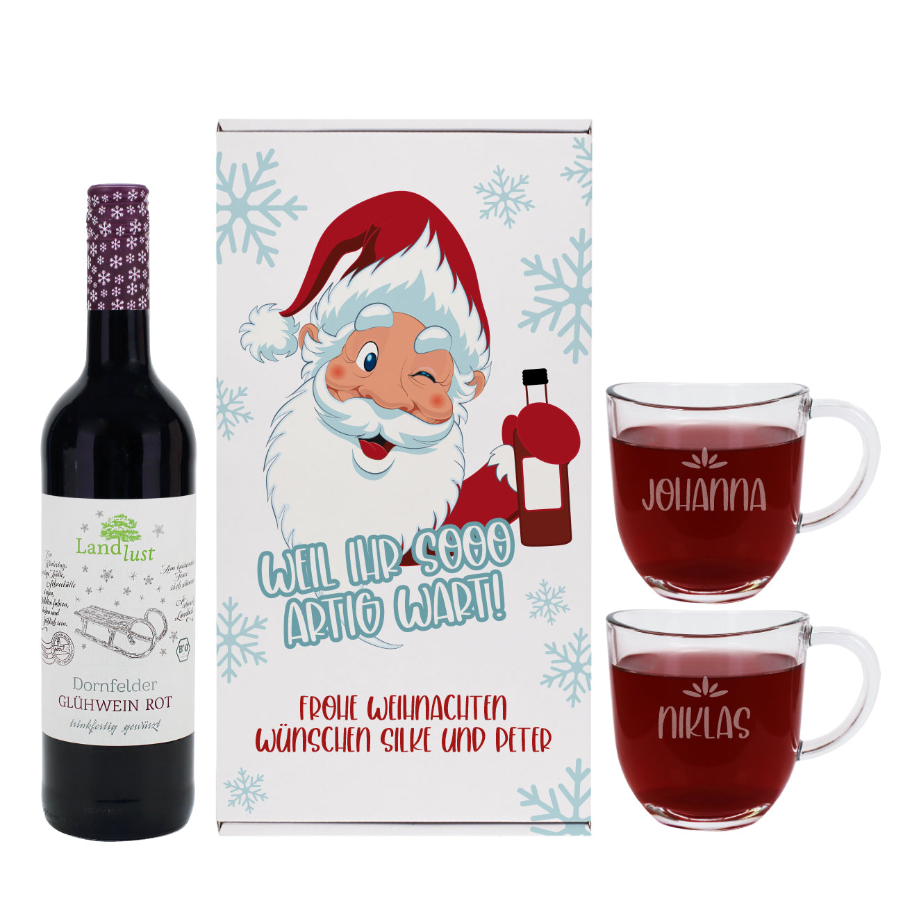 Personalisiertes Bio Glühwein Set