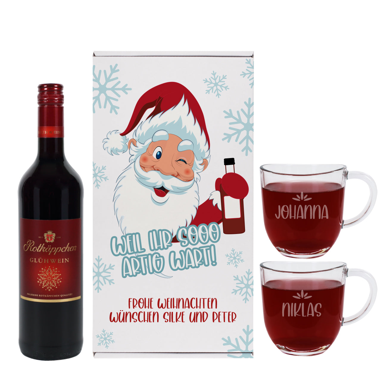 Personalisiertes Glühwein Set "Weil ihr sooo artig wart!"