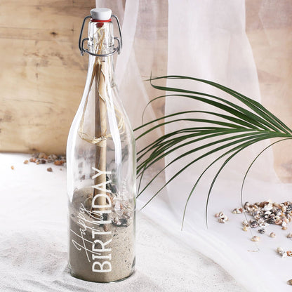 Flasche personalisiert mit Name zum Geburtstag