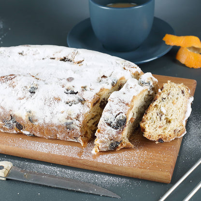 Weihnachtsstollen mit  personalisierter Verpackung im Nussknacker Motiv