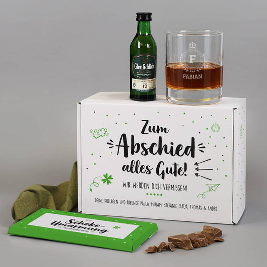 Whisky-Geschenkset für Kollegen zum Abschied