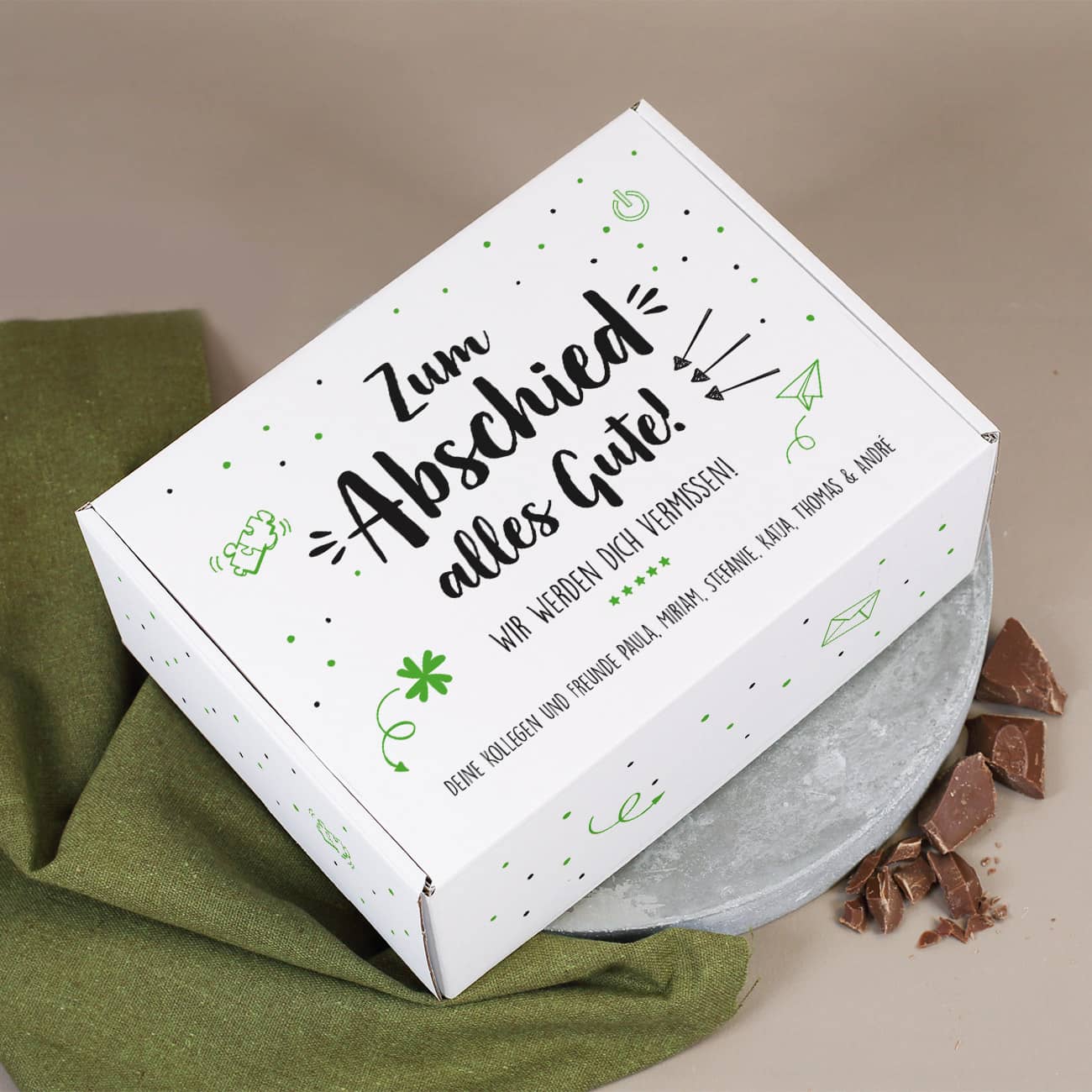 Whisky-Geschenkset zum Abschied in Geschenkbox