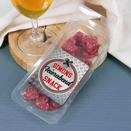 Bier-Geschenkset für Feierabendbier mit Salami-Snack