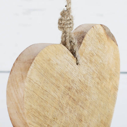 Wie schön, dass es Dich gibt - Holzherz zum Aufhängen mit Name