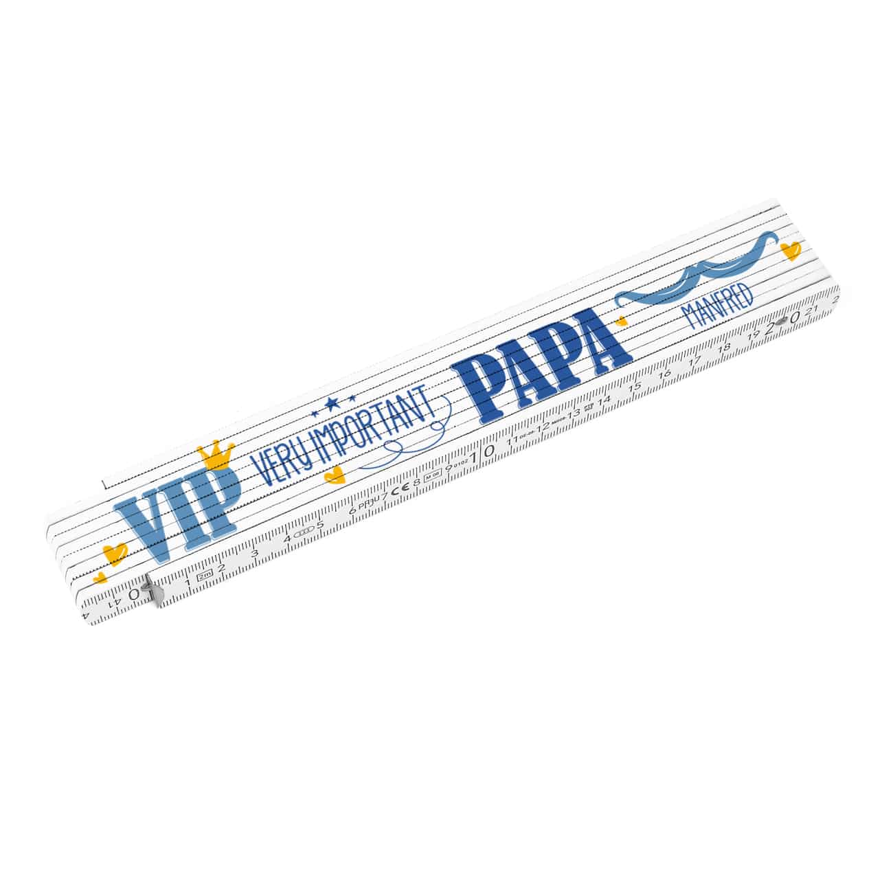 VIP - Very Important Papa Zollstock mit Text personalisiert