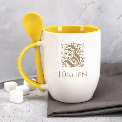 Tasse mit Monogramm