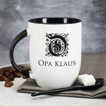 Tasse mit Monogramm