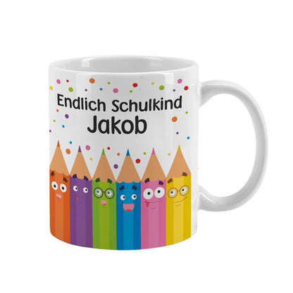 Tasse für Schulkinder mit Name personalisiert