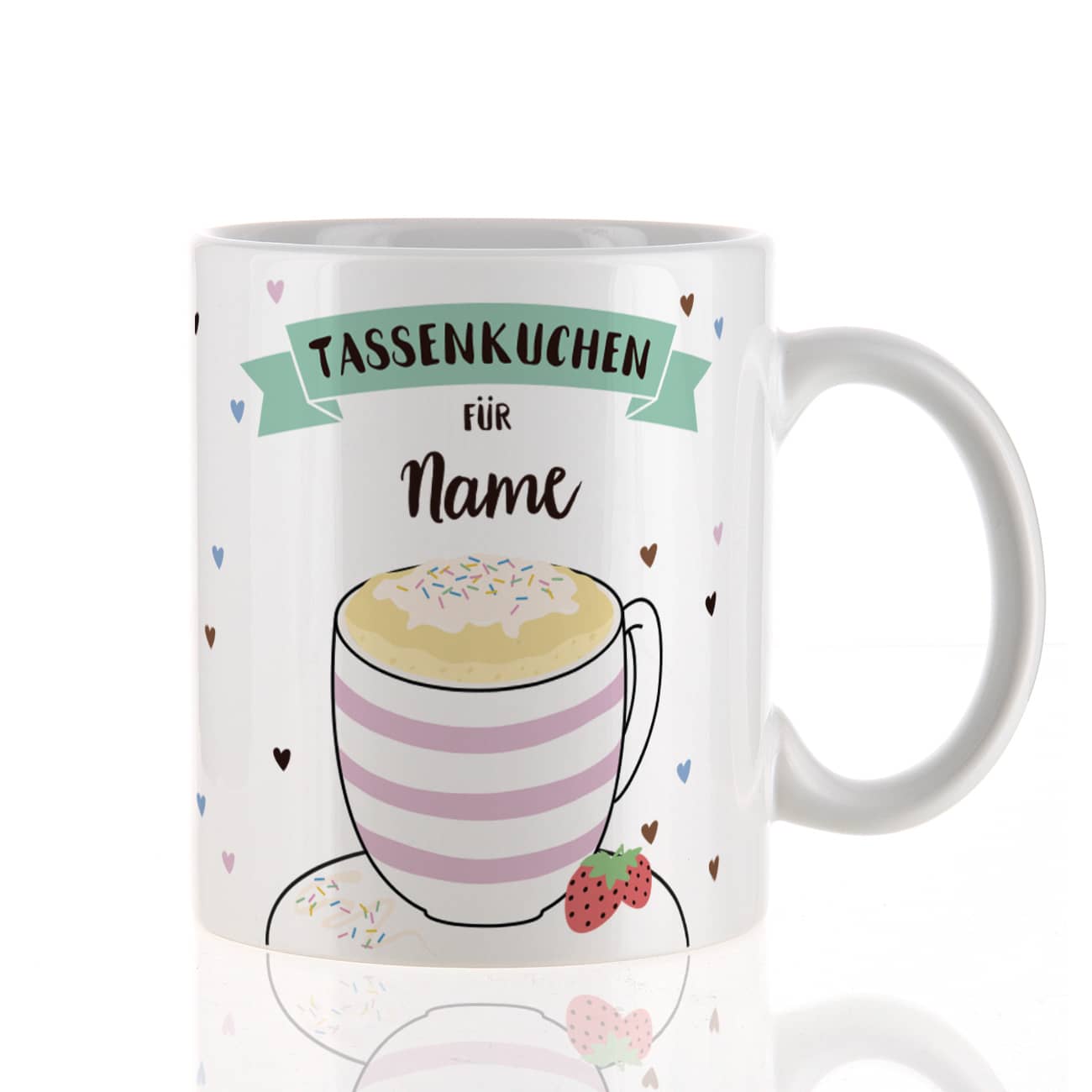 Tasse für Tassenkuchen mit Name