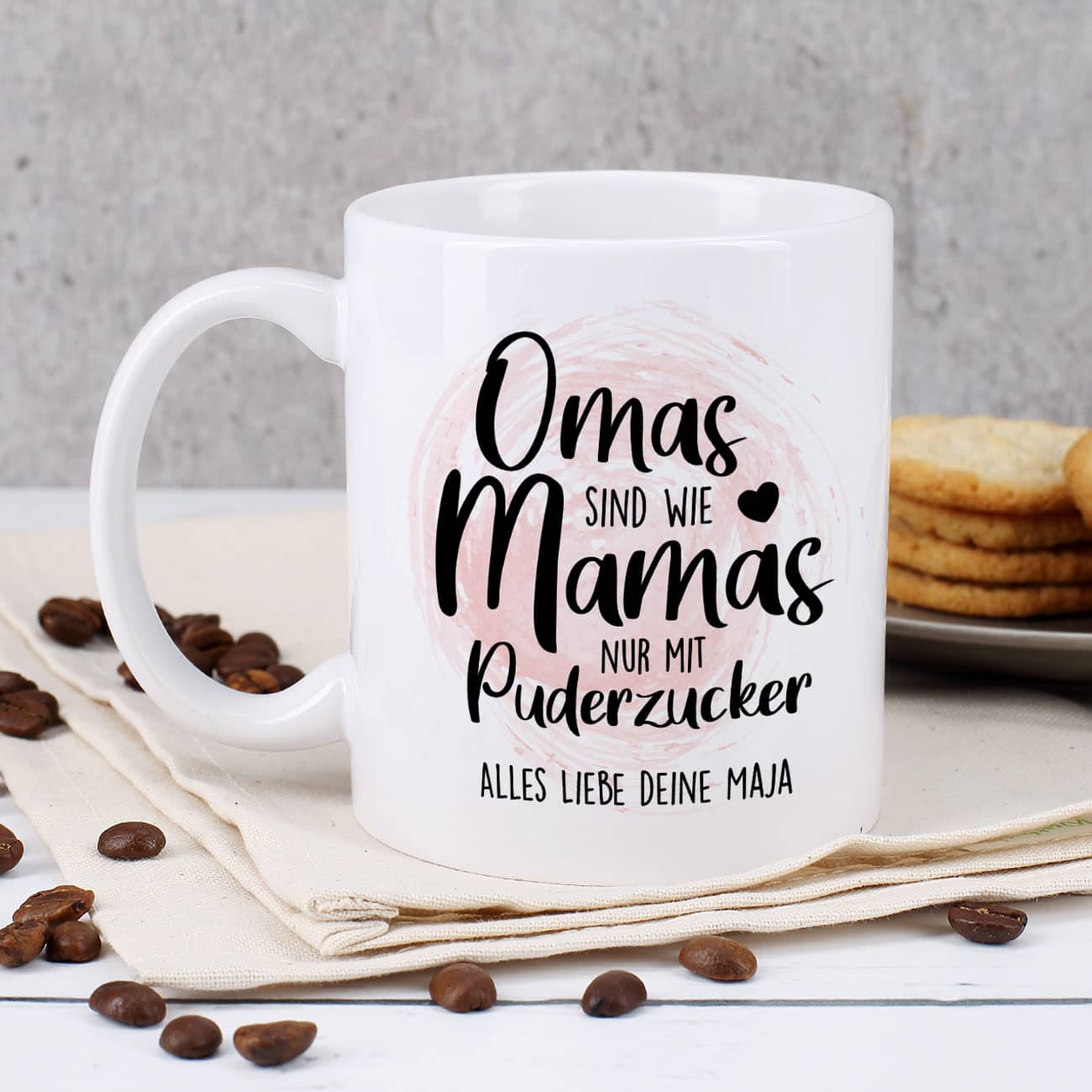 Omas sind wie Mamas - Tasse mit Ihrem Wunschtext