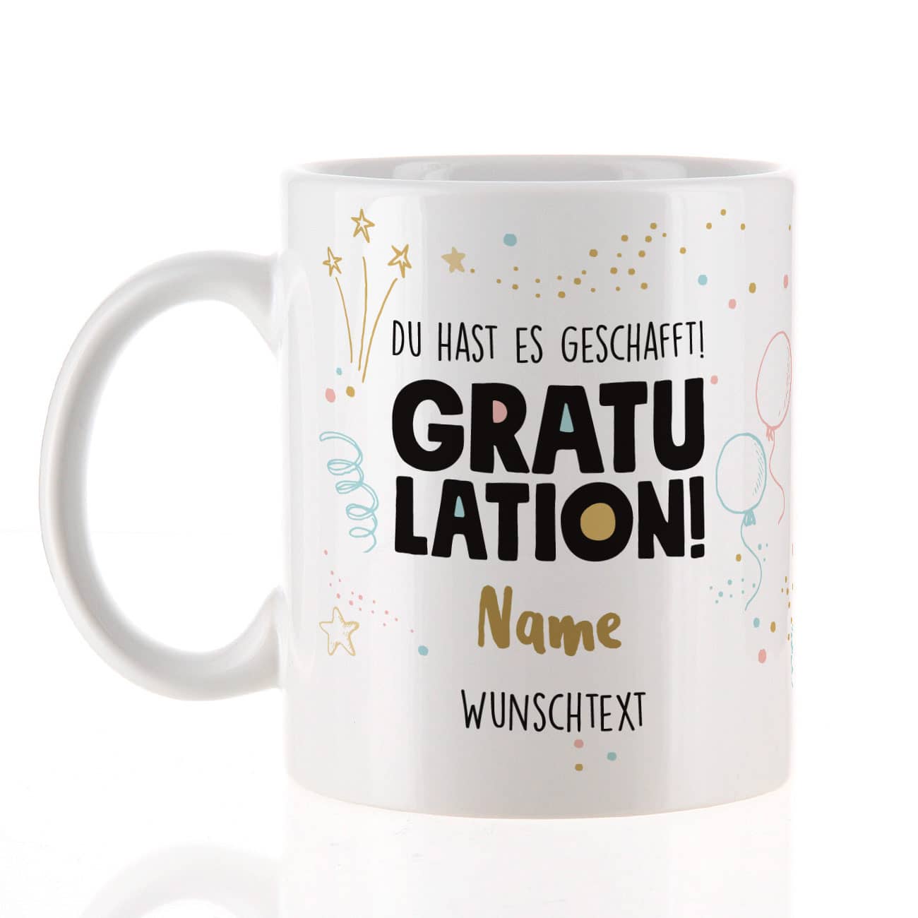 Gratulation, du hast es geschafft! Tasse zum Schulabschluss, Führerschein