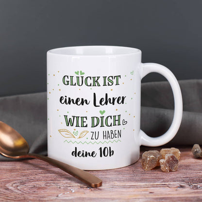 Glück ist ... Tasse mit individuellem Druck