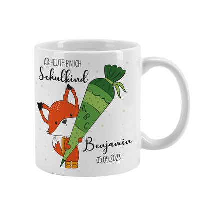 Tasse für Schulkinder mit Name personalisiert