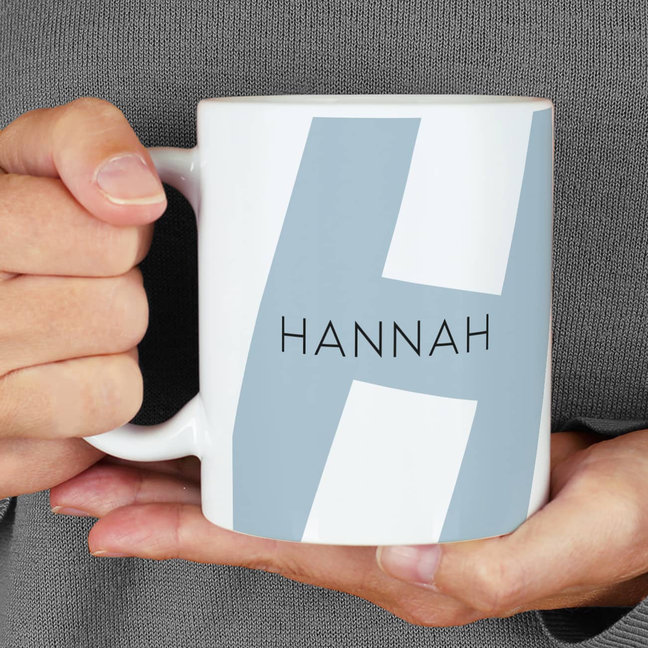 Personalisierte Tasse mit Monogramm und Name