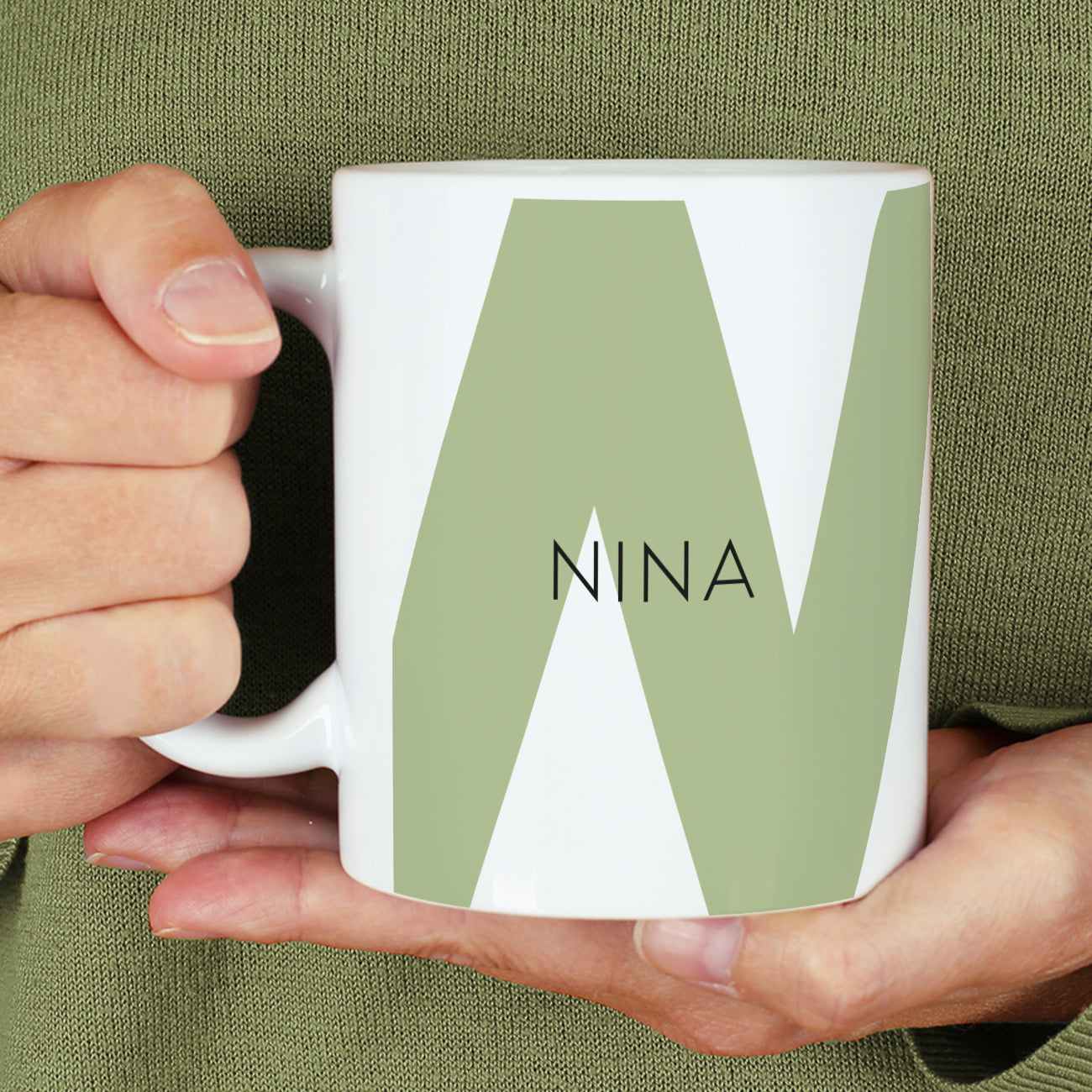 Personalisierte Tasse mit Monogramm und Name