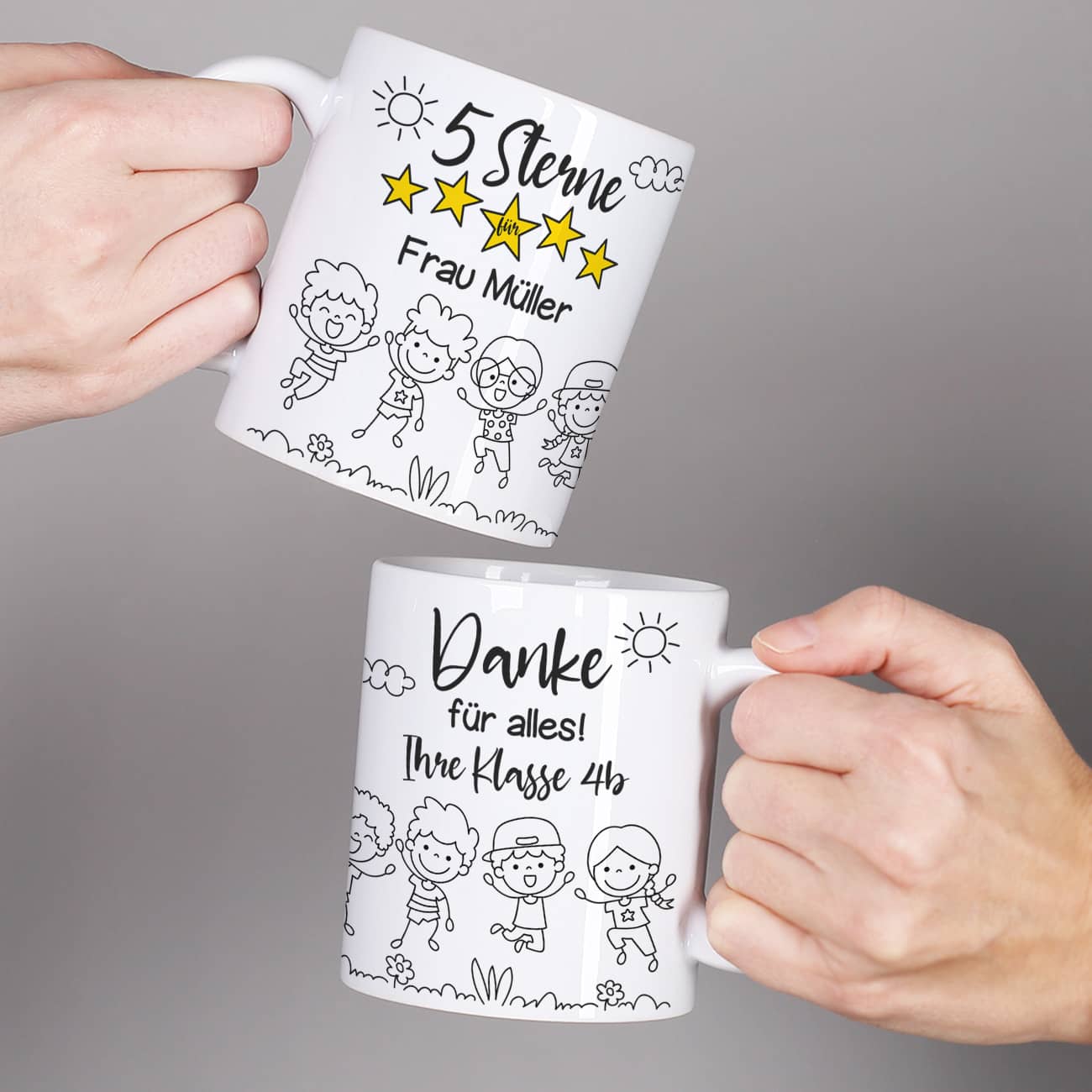 5 Sterne Tasse als Abschiedsgeschenk für Lehrer & Erzieher