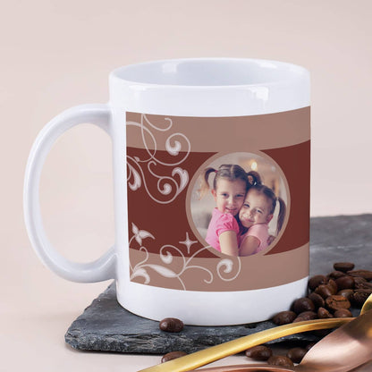 Tasse mit Foto und Text