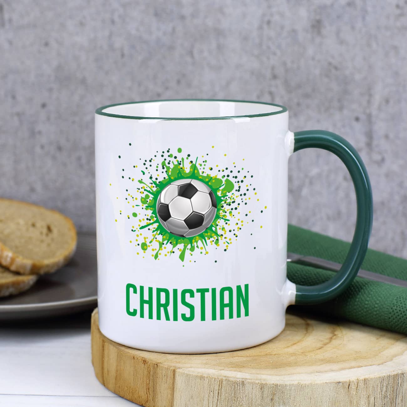 Fußball - Tasse mit Name