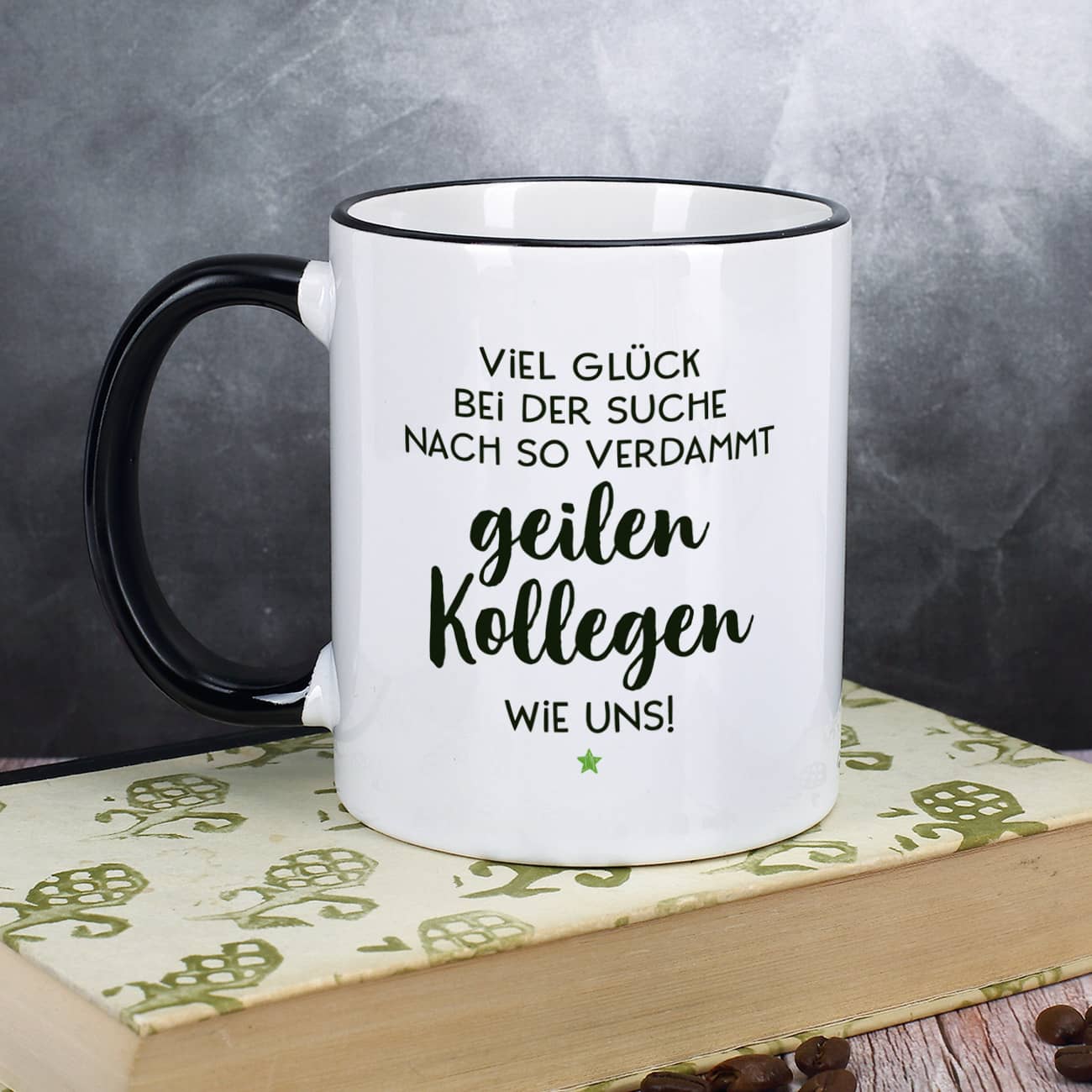 bedruckte Tasse Abschiedsgeschenk mit Spruch