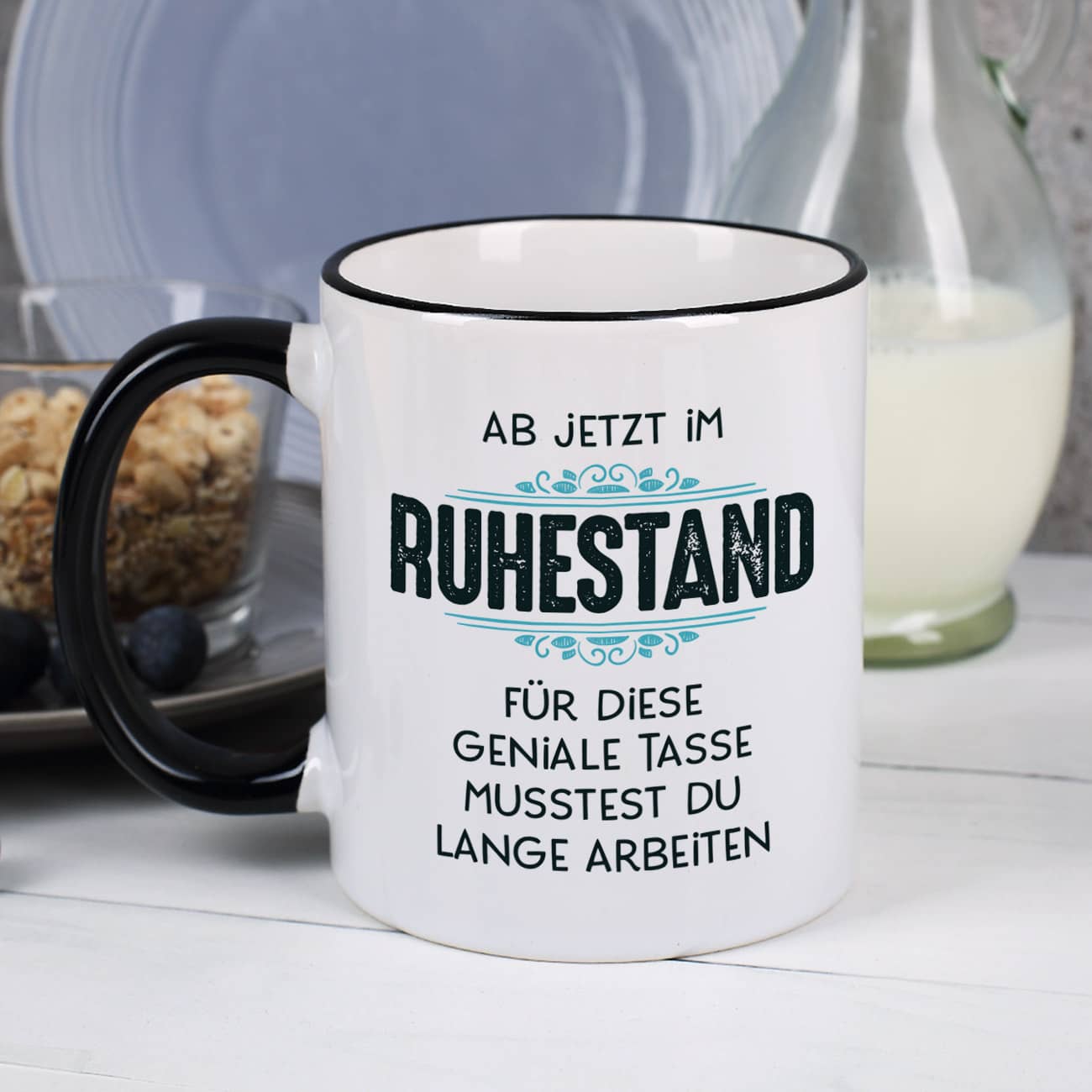 bedruckte Tasse - Abschiedsgeschenk zum Ruhestand