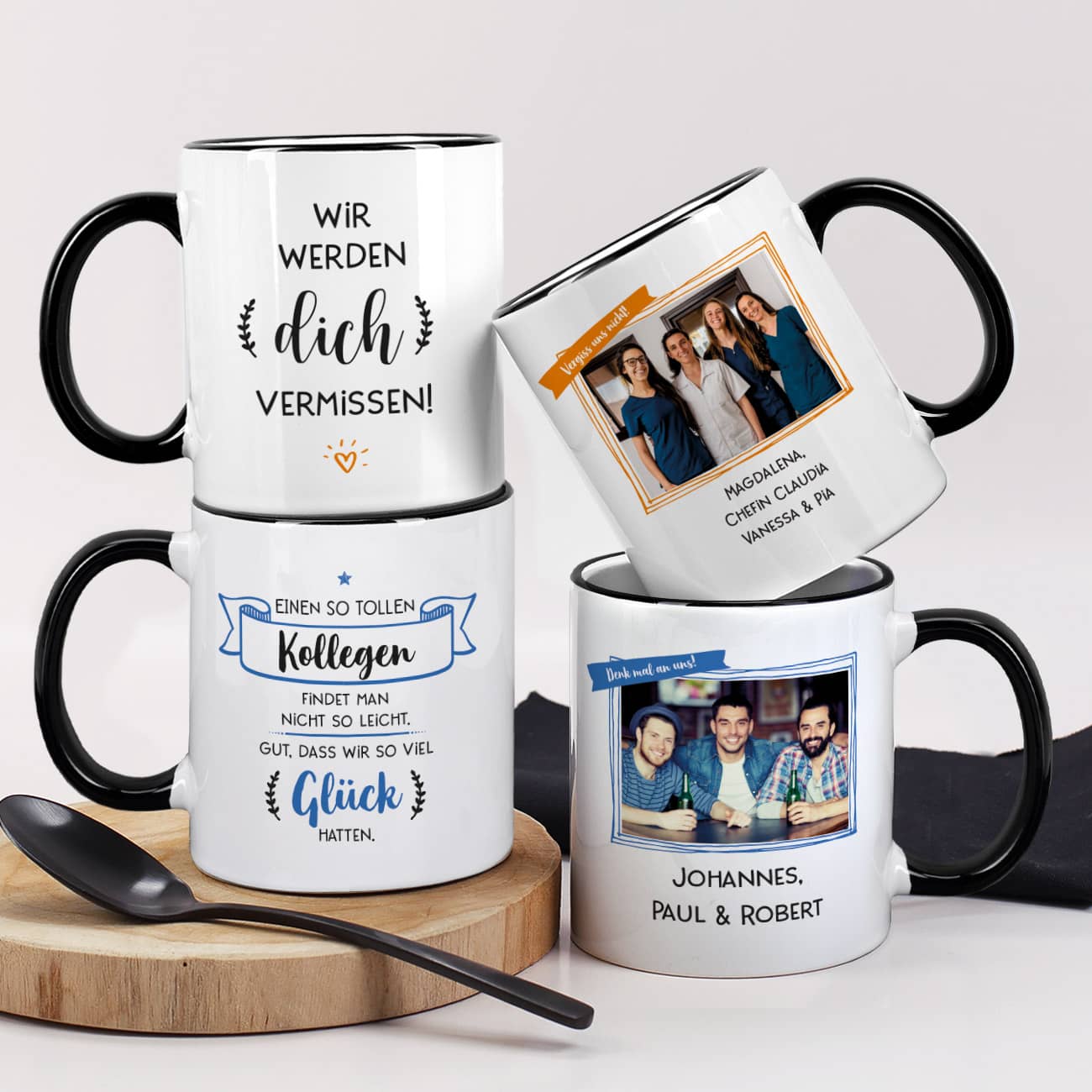 Foto-Tasse Abschiedsgeschenk für Kollegen & Kolleginnen