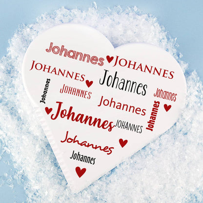 Romantisches Motiv mit Name perfekt für den Valentinstag