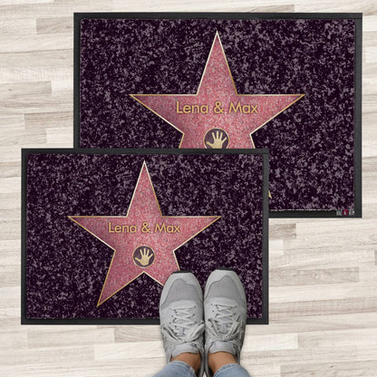 Walk of Fame Fußmatte mit Stern und Wunschname