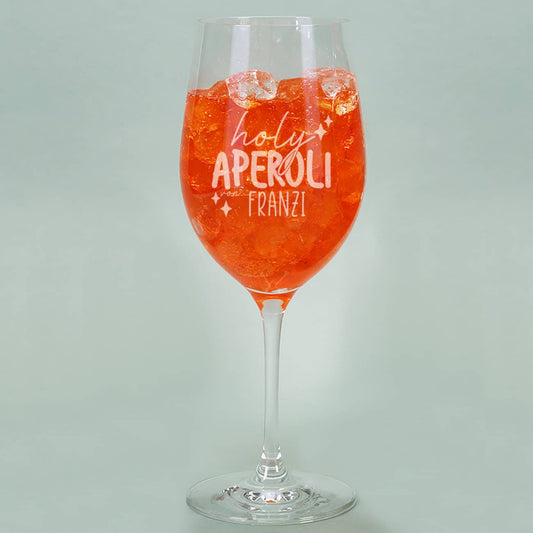 Holy Aperoli - Glas mit Name nach Wunsch graviert