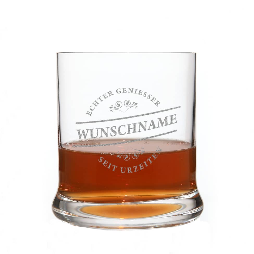 Echter Geniesser Whiskyglas mit Gravur