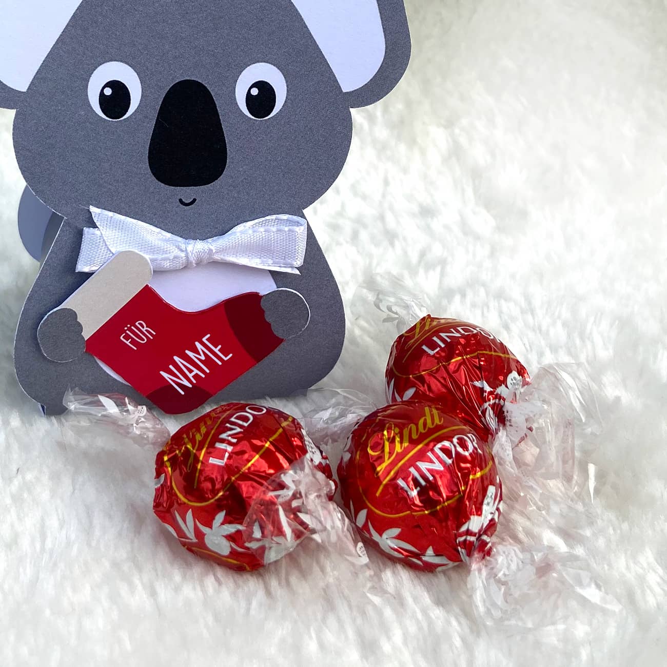 Nikolaus-Koala mit Name bedruckt