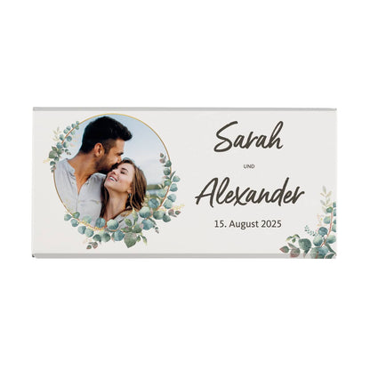 Gastgeschenk Hochzeit - persönliche Foto-Schokolade 