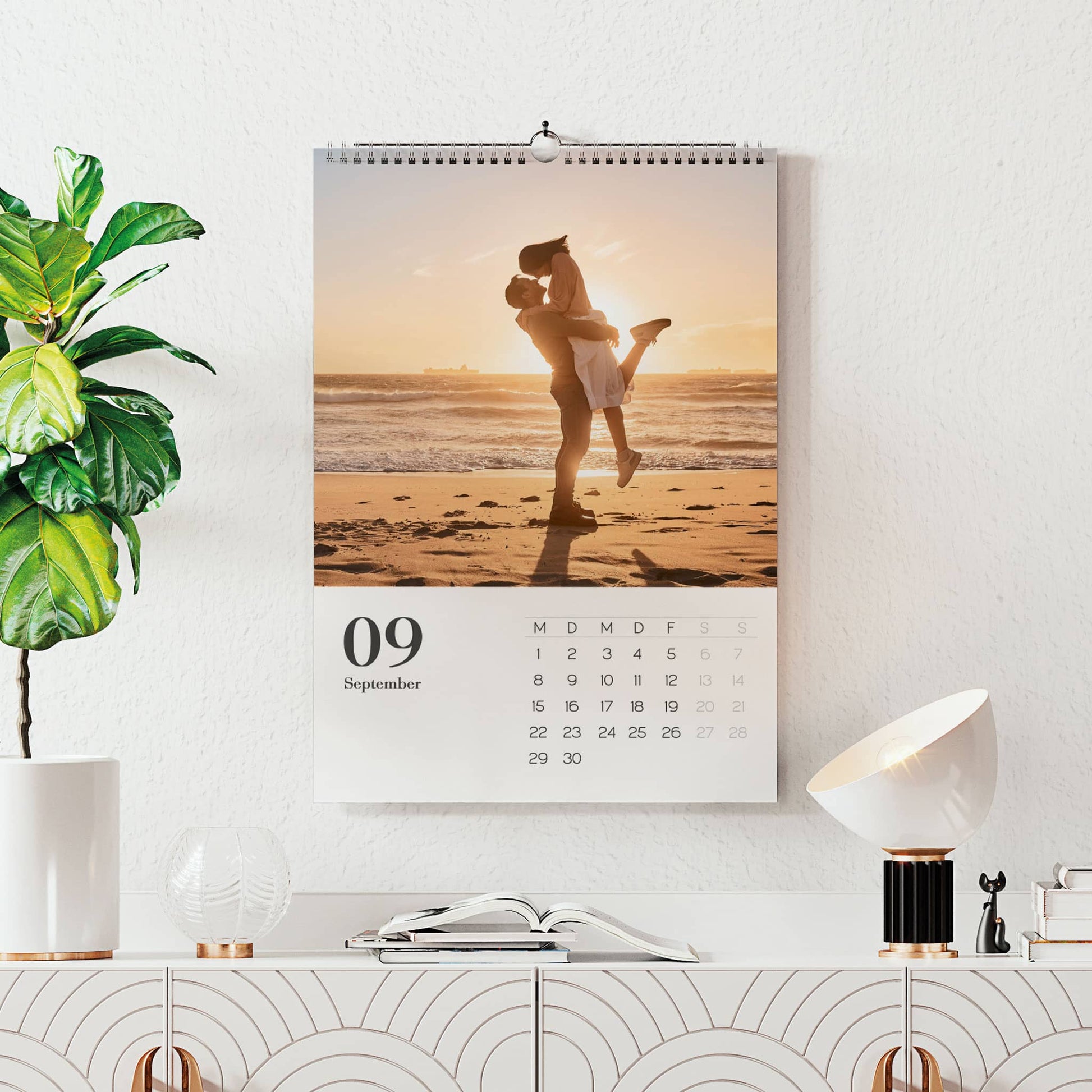 Fotokalender zum Aufhängen mit modernem Design