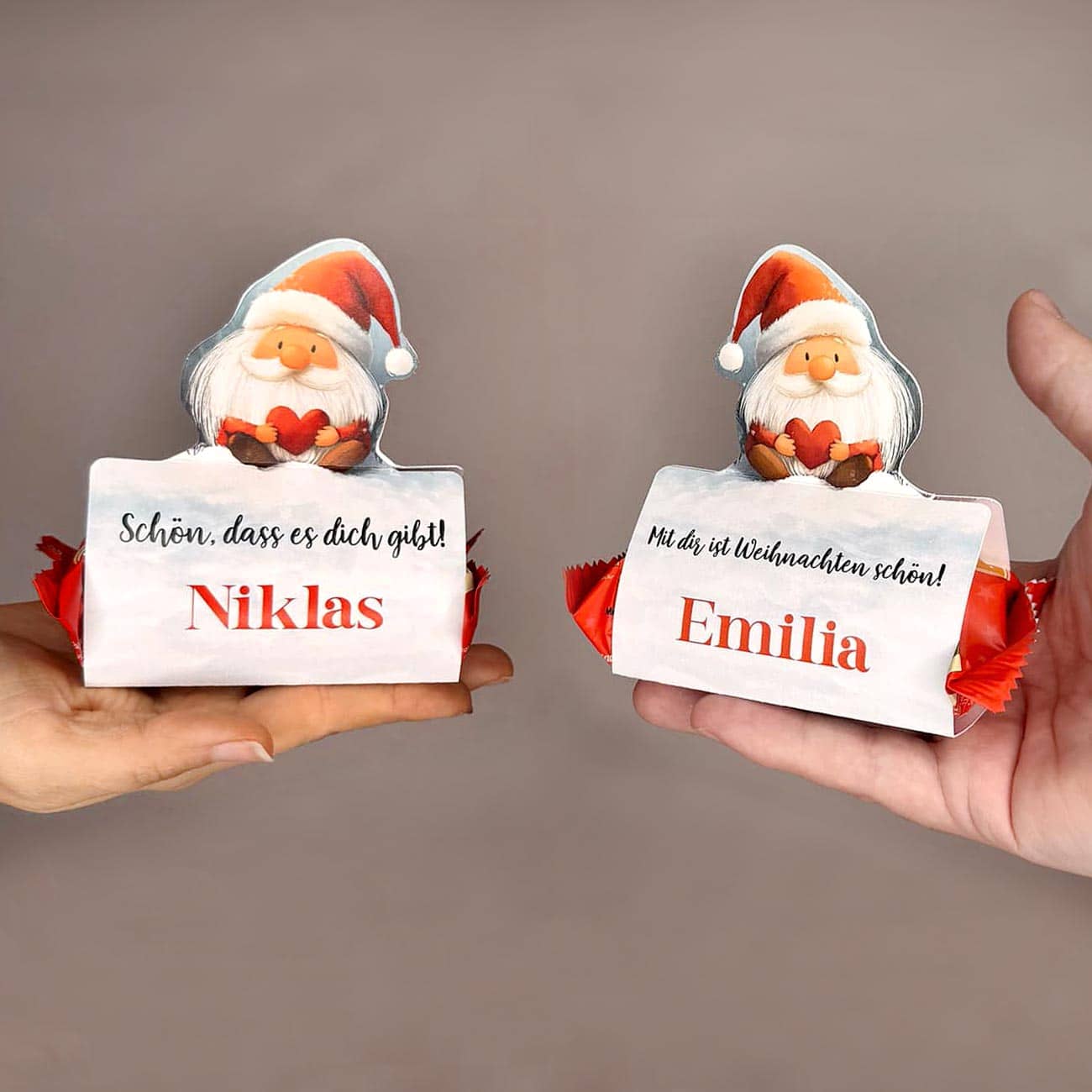 kleines Weihnachtsgeschenk Mini Stollen to go personalisiert